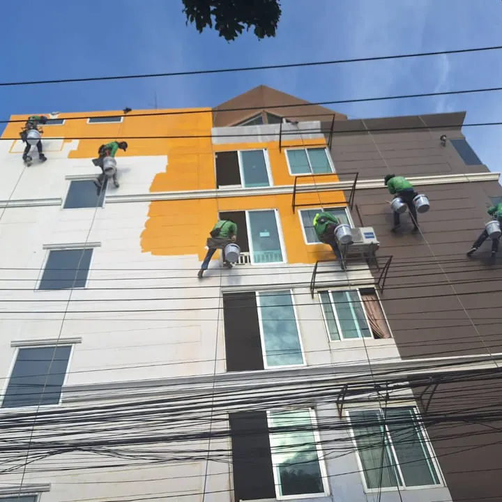 โรยตัวทาสี